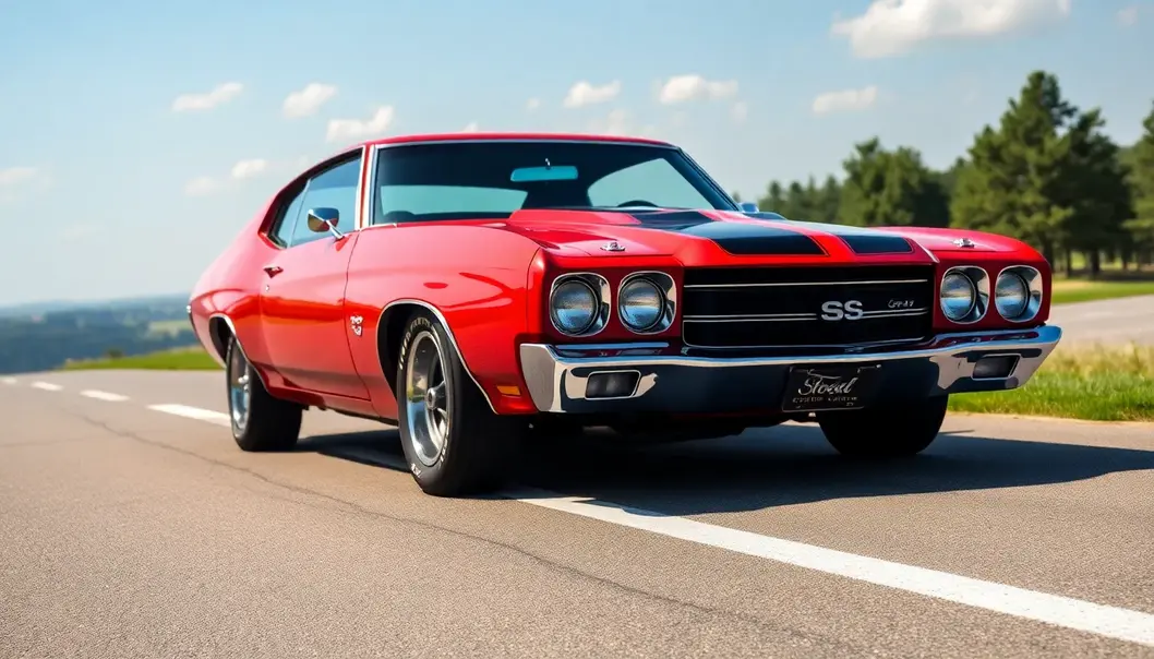 A classic Chevrolet Chevelle SS showcasing timeless muscle car elegance.